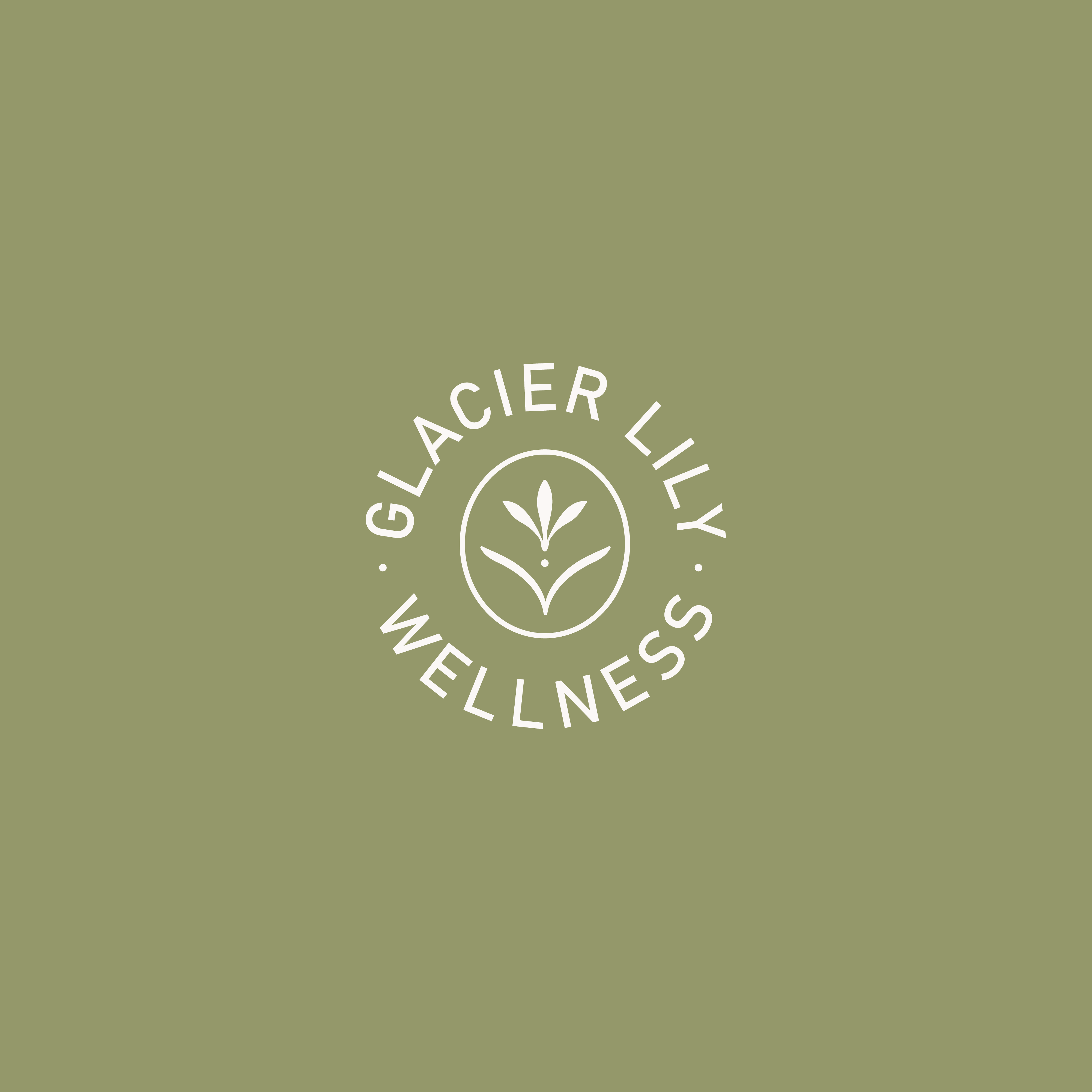 circle logo of glacier lily wellness